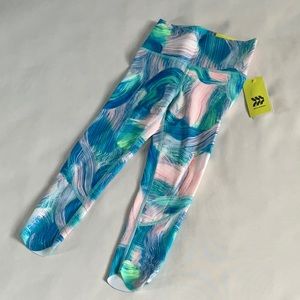 All‎ in Motion toddler Girls high rise Leggings tie Dye size XS 4/5